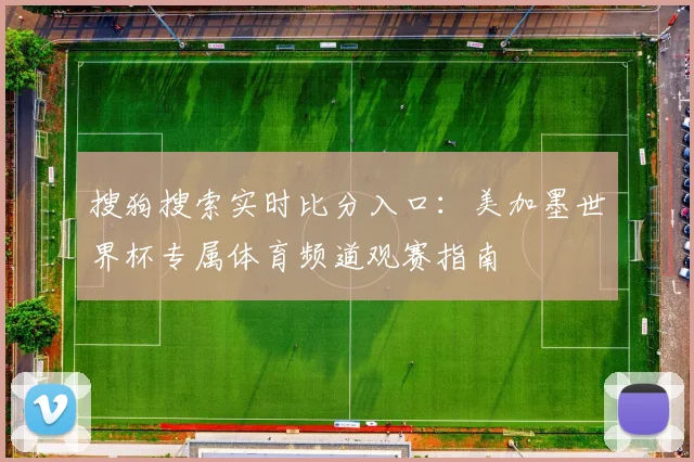 搜狗搜索实时比分入口：美加墨世界杯专属体育频道观赛指南